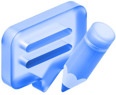 3D Blue Chat Icon Defichain Webflow Template | BRIX Template
